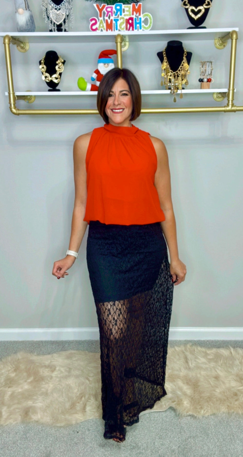 Italian Lace Maxi Skirt