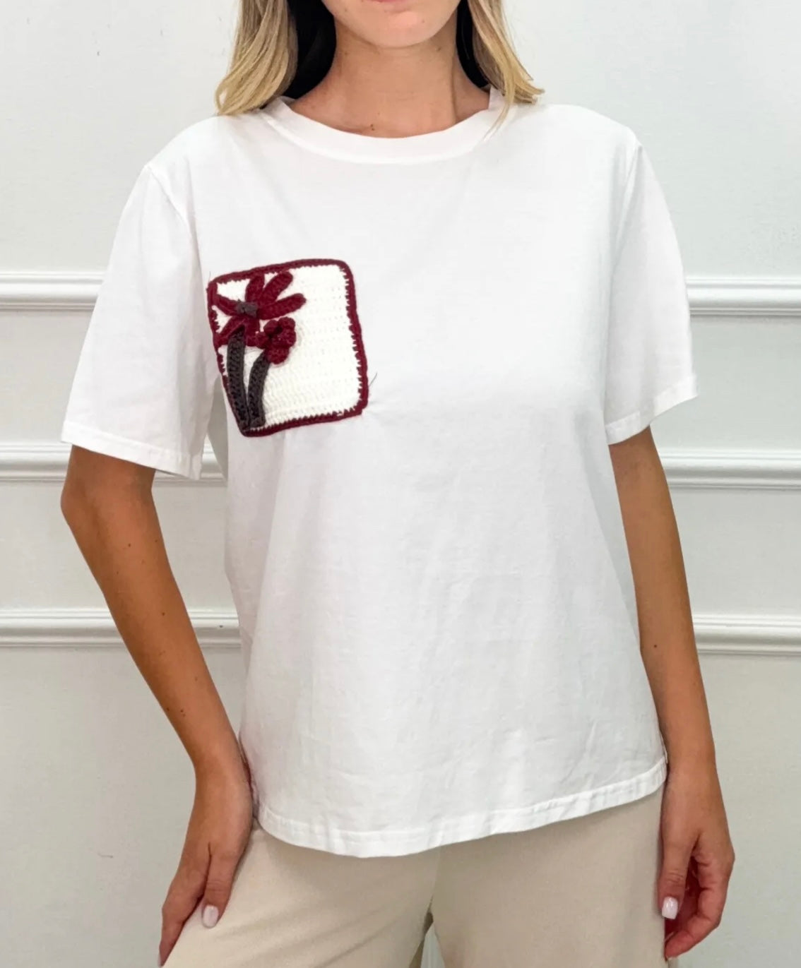 Italian Crochet Detail Blouse