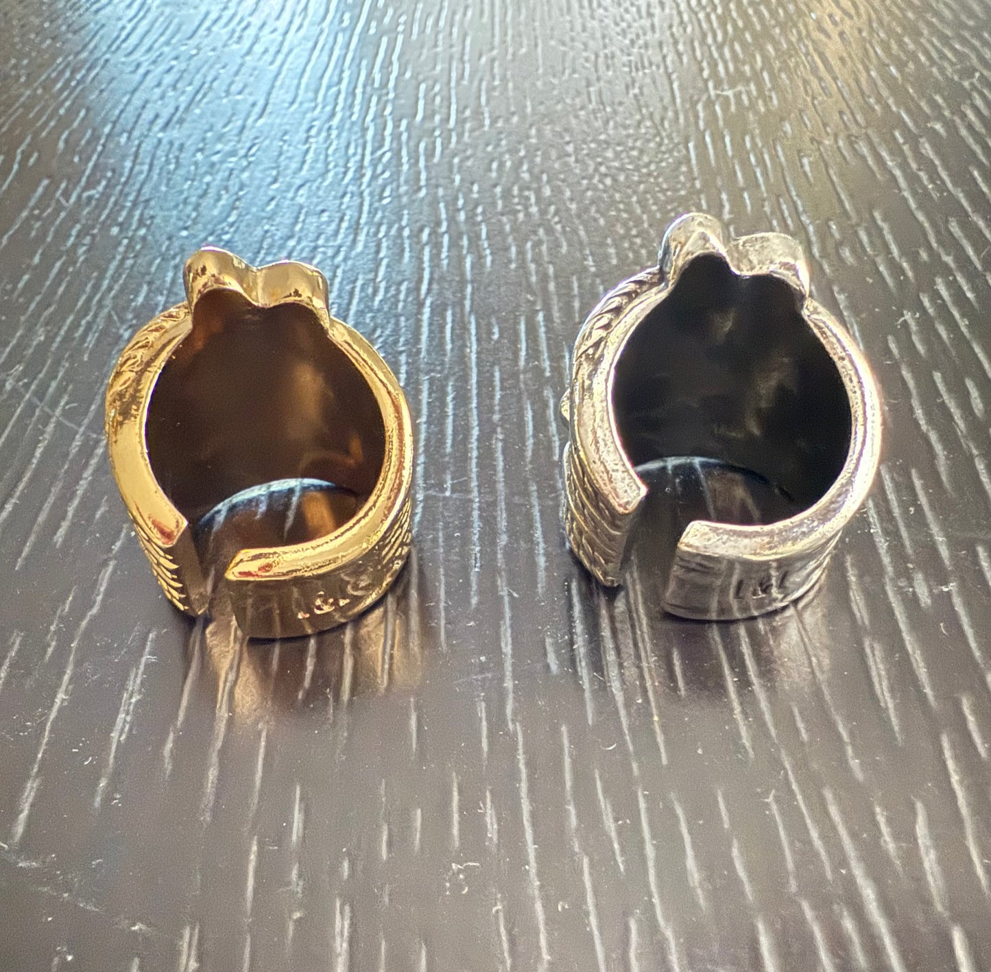 La Mala y La Fea Butterfly Ring/ Swarovski stone