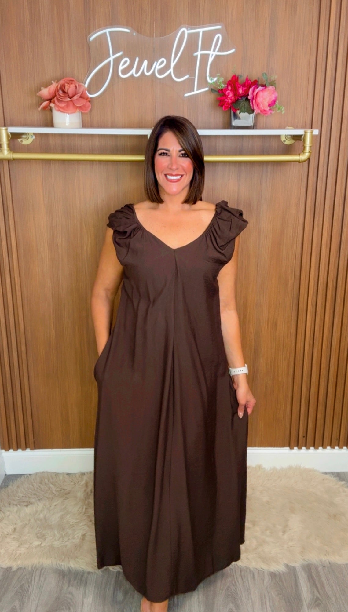 Italian Globe Sleeves Maxi