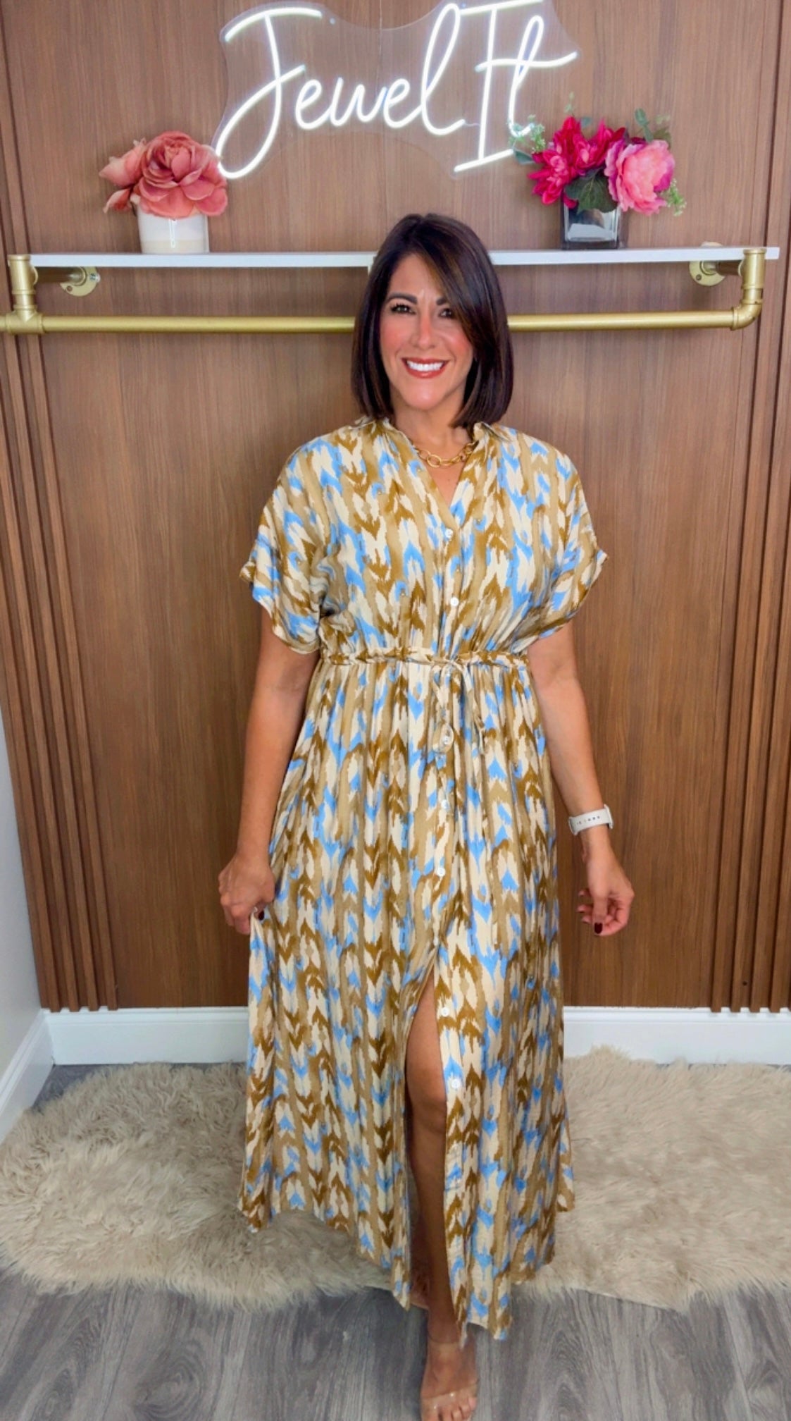 Italian Adjustable Waist Dress