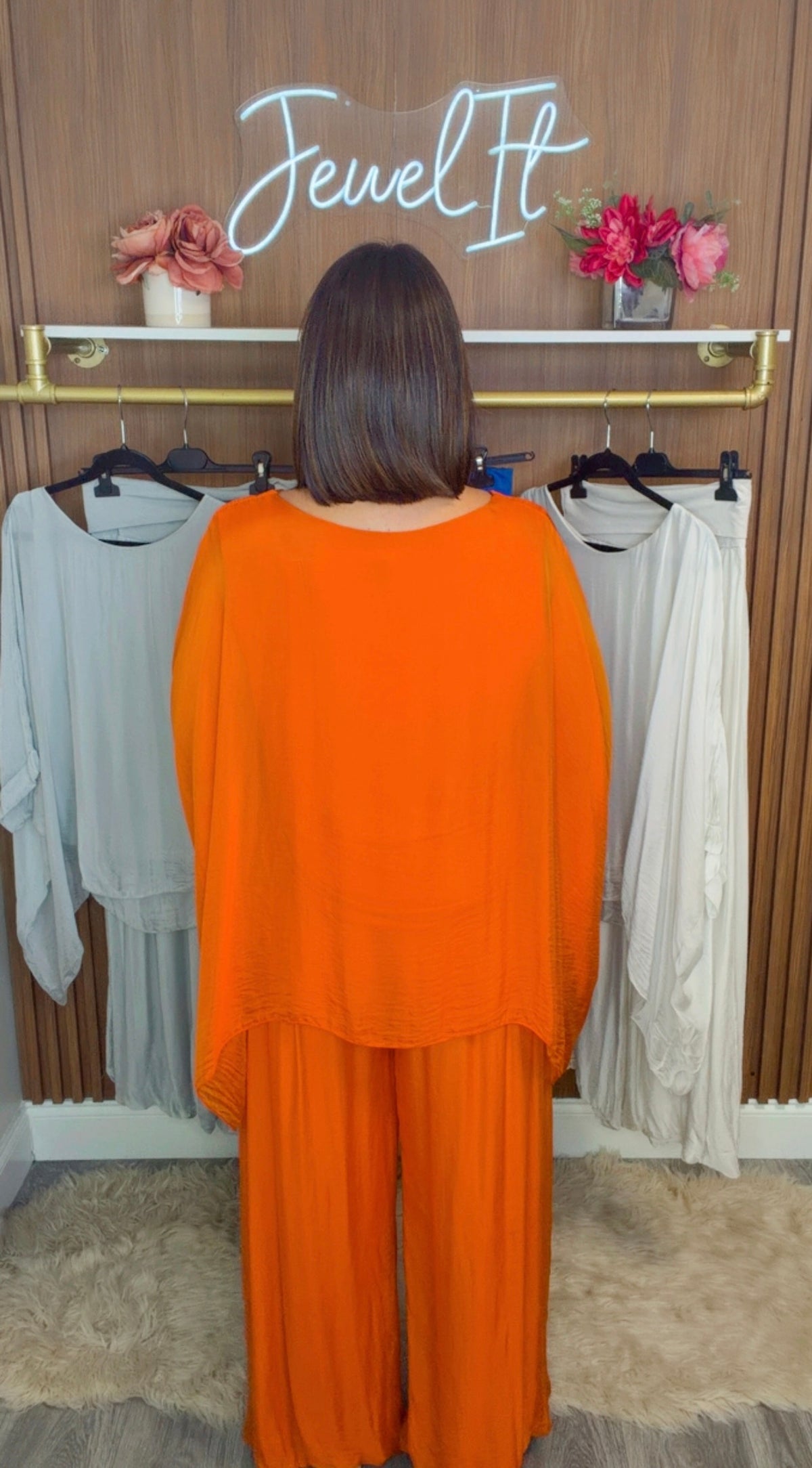 Italian Tunic Silk Pant Set
