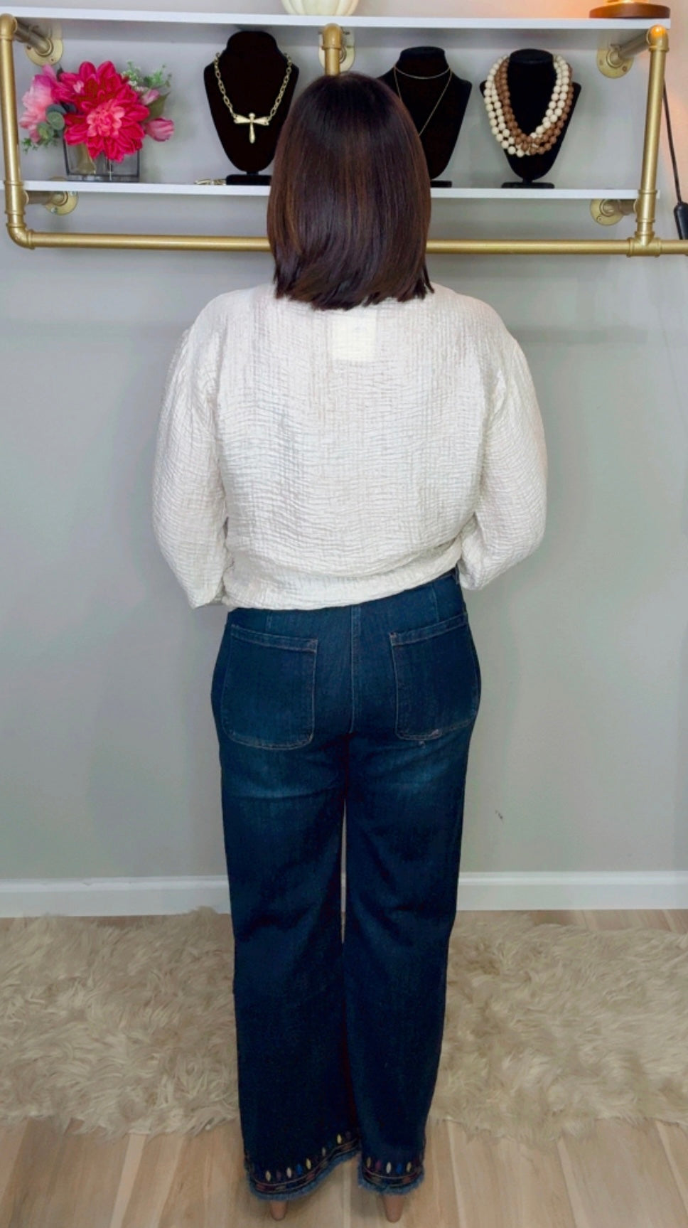 Italian Embroidery Jean