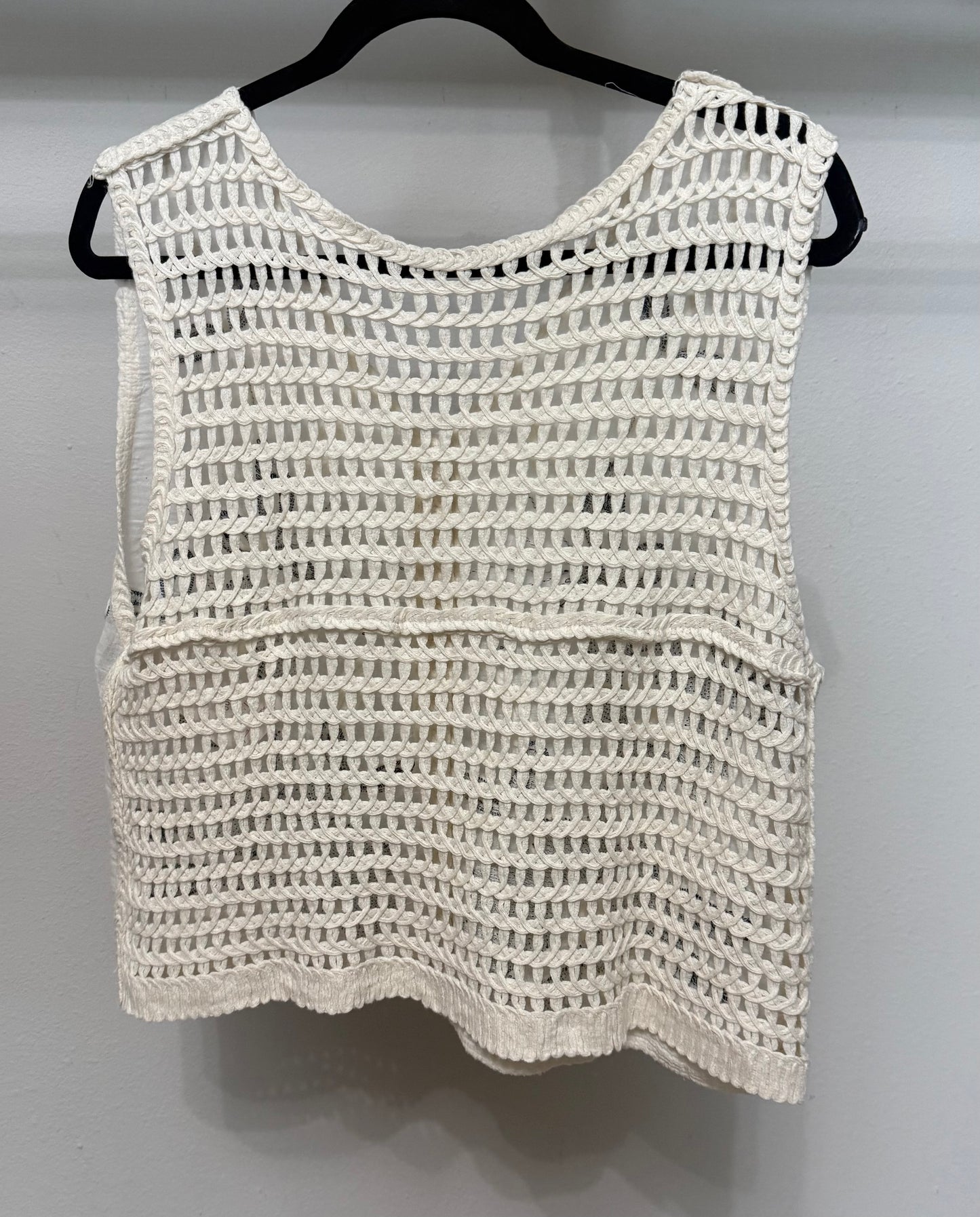 Italian Embroidered/ Crochet Vest