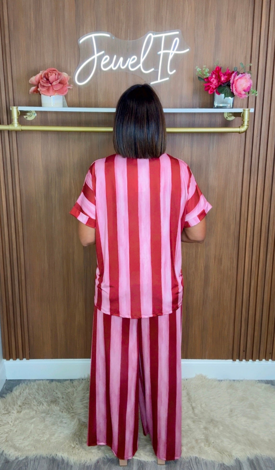 Italian Stripes Pant Set