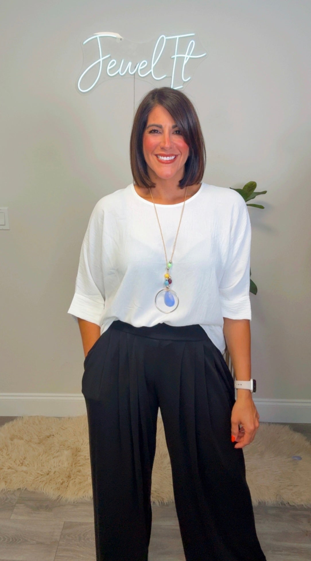 Italian Blouse with Necklace