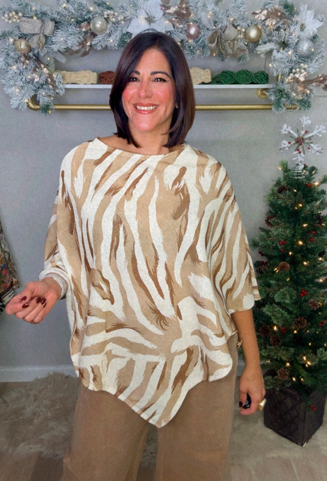 Italian Lurex Poncho