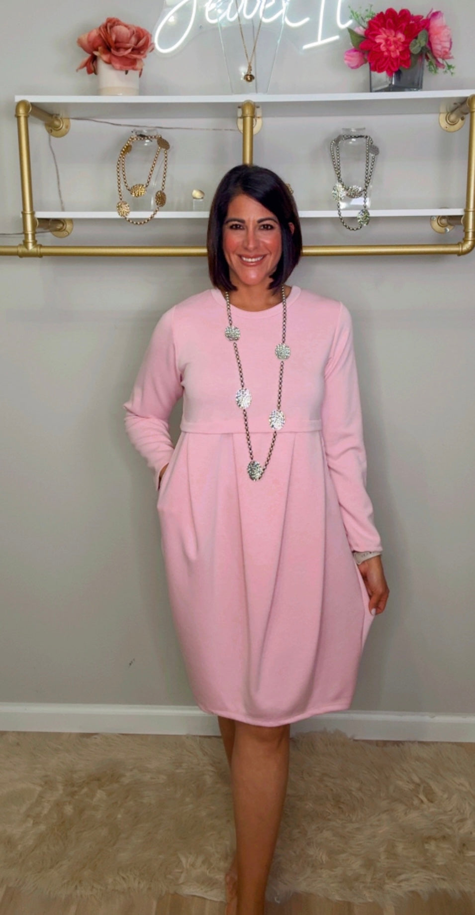 Italian Globe Short Dress