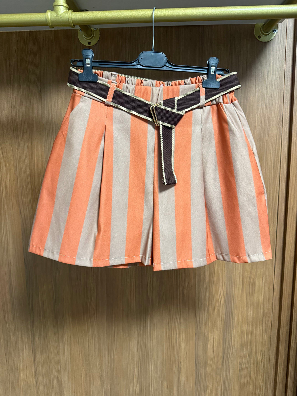 Italian Wide Stripes Shorts