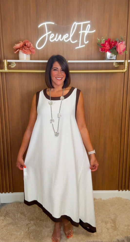 Italian Asymmetric Hem Dress