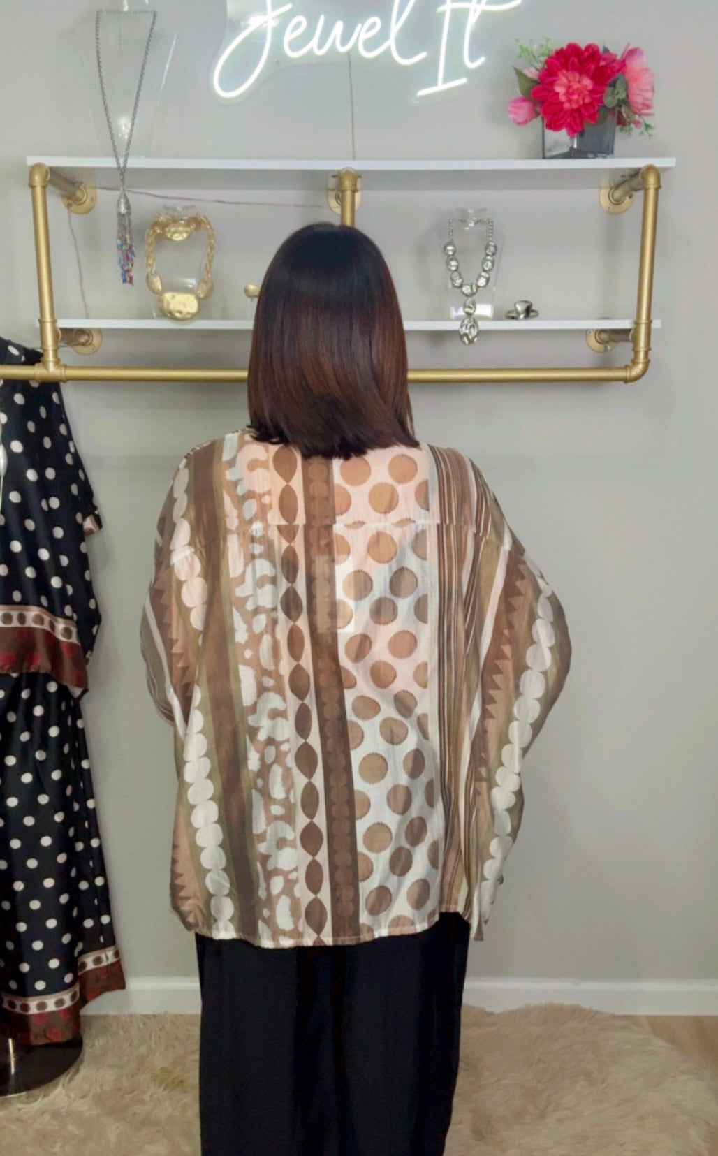 Italian Stamped Tencel Tunic