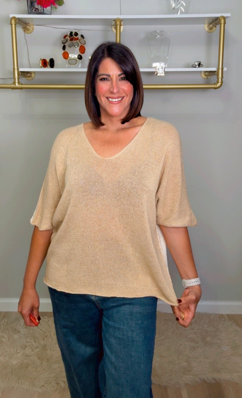 Italian Two Tone knit