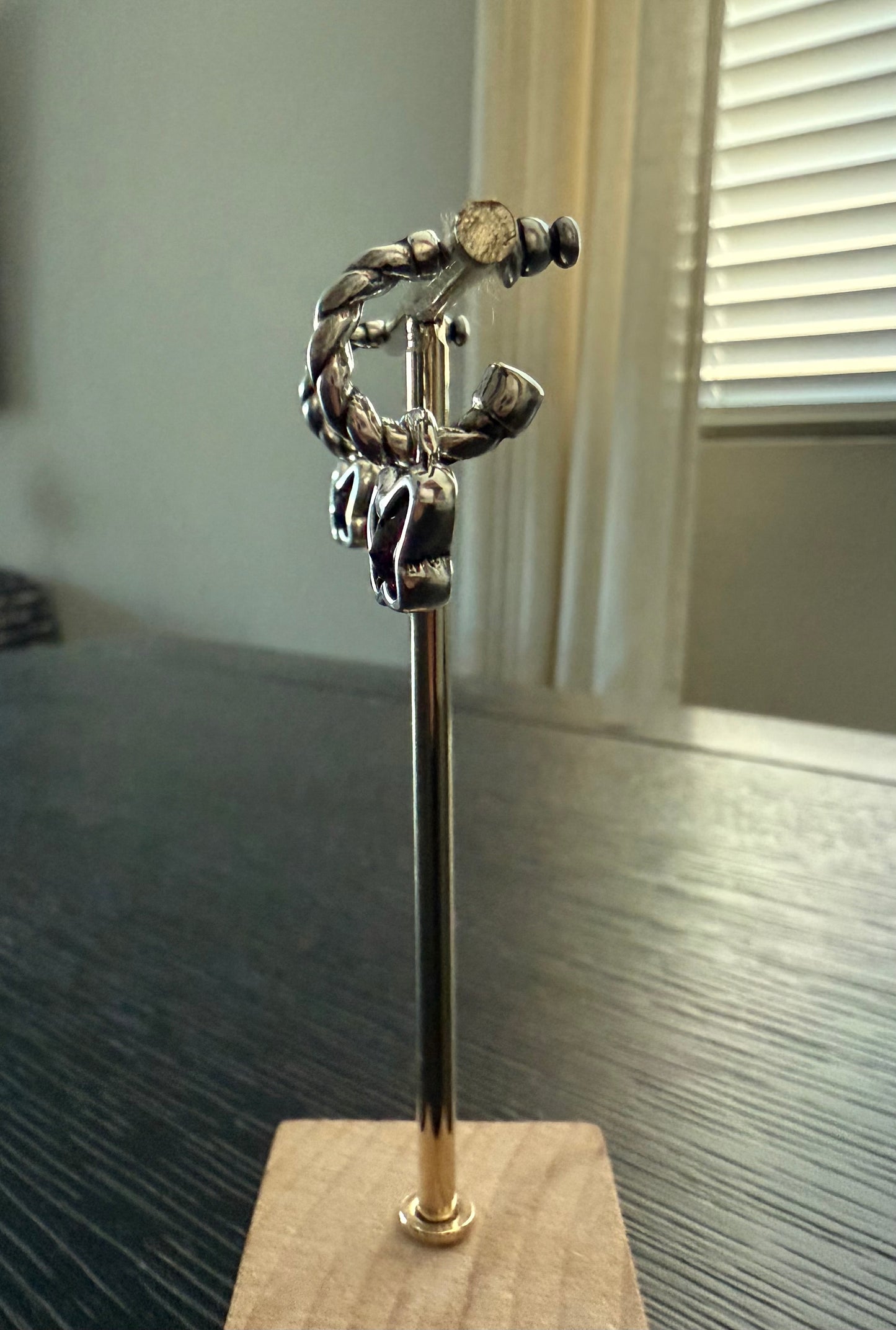 La Mala y La Fea Butterfly Earrings (amethyst Swarovski )