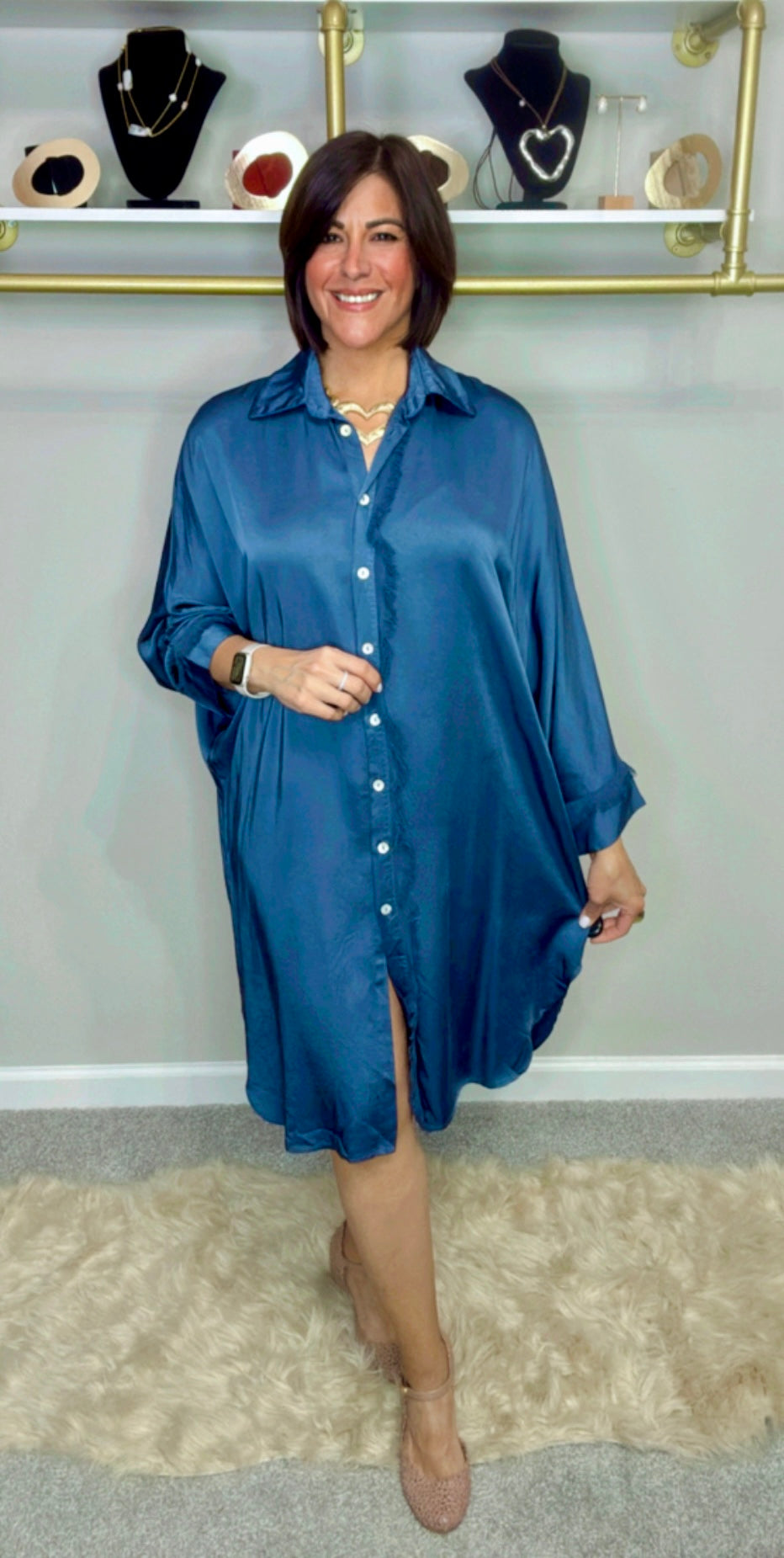 Italian Silk Dress Shirt Short