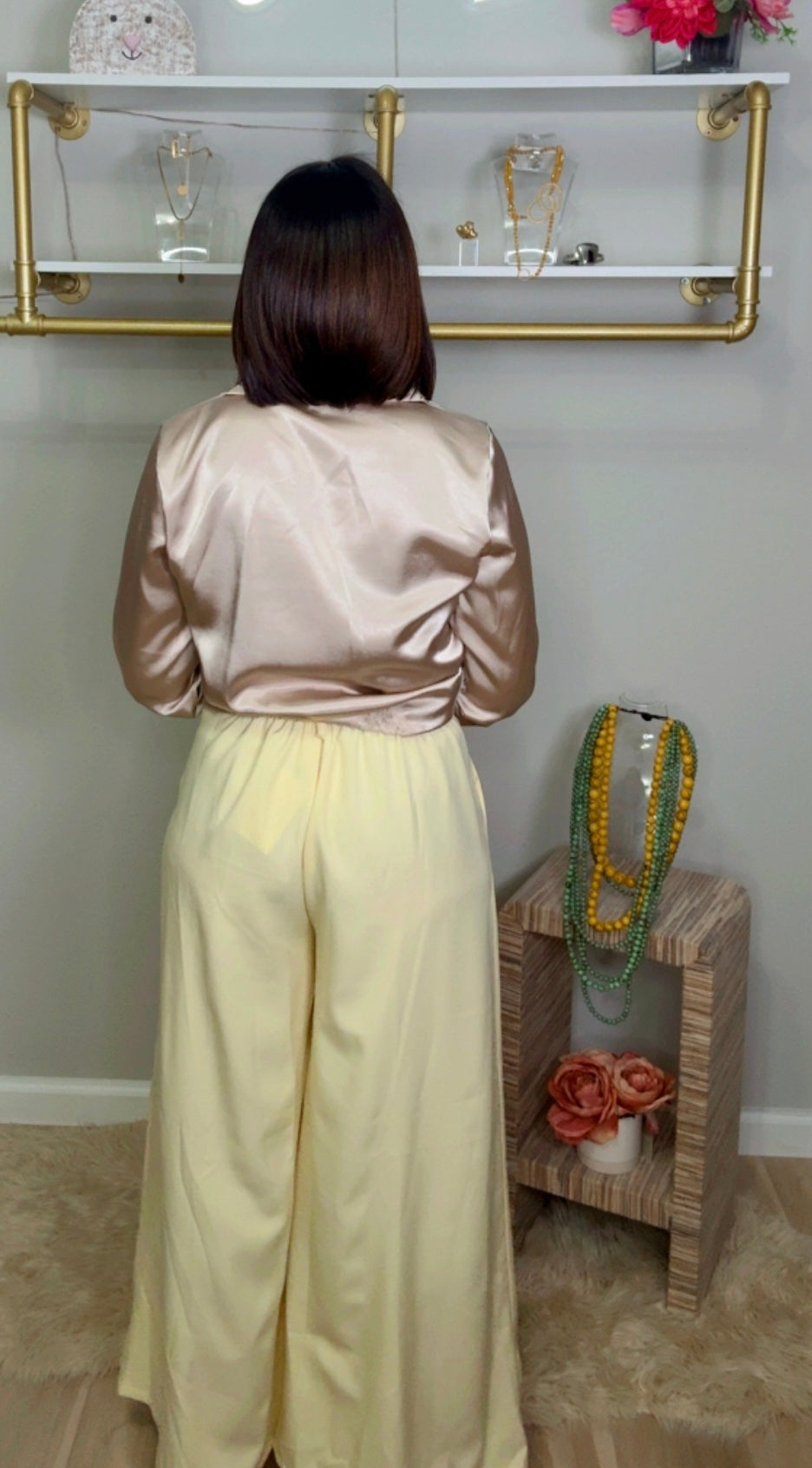 Italian Wide Leg Trouser