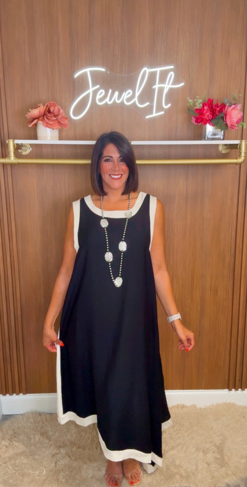 Italian Asymmetric Hem Dress