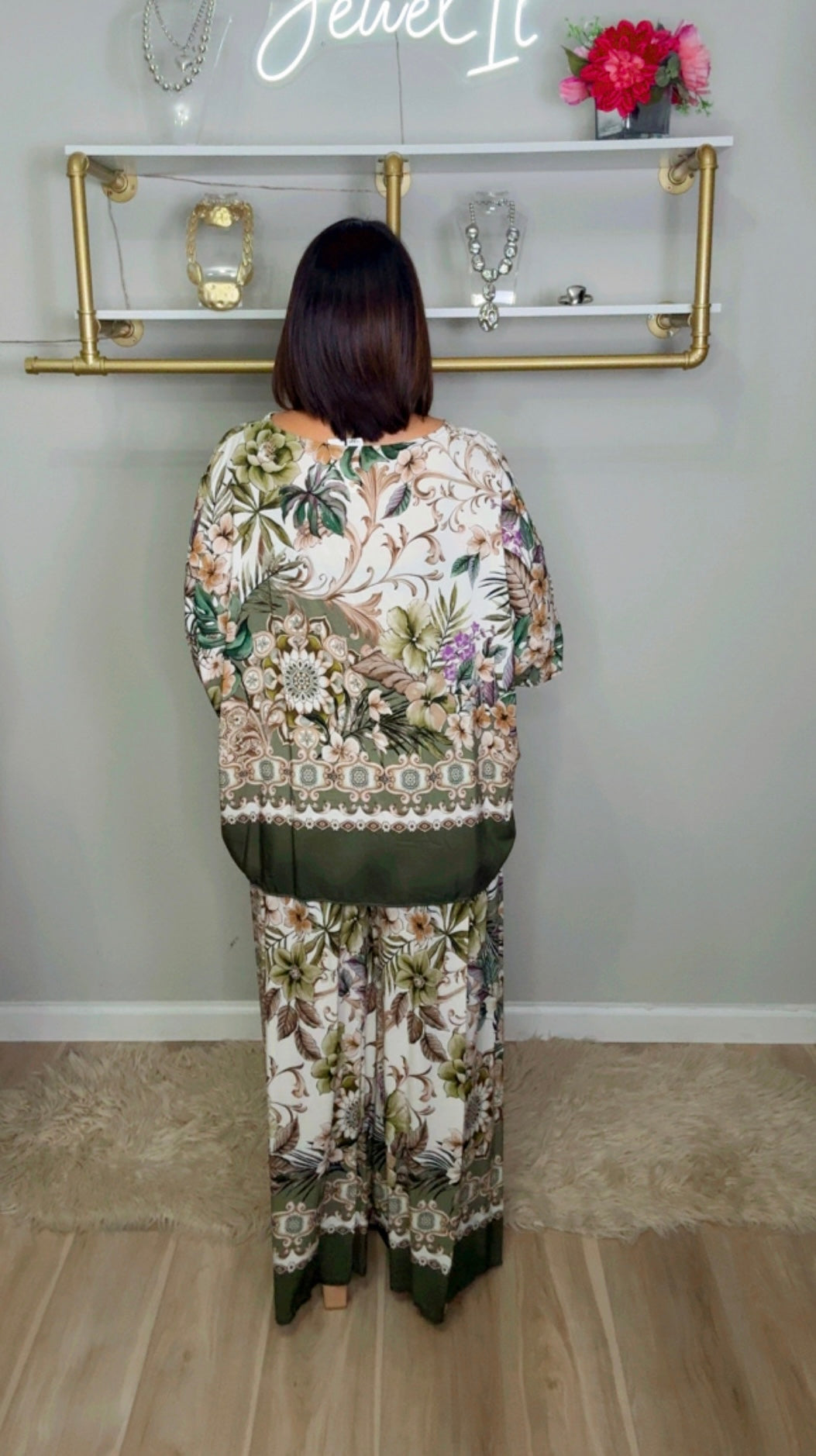Italian Floral Pant Set