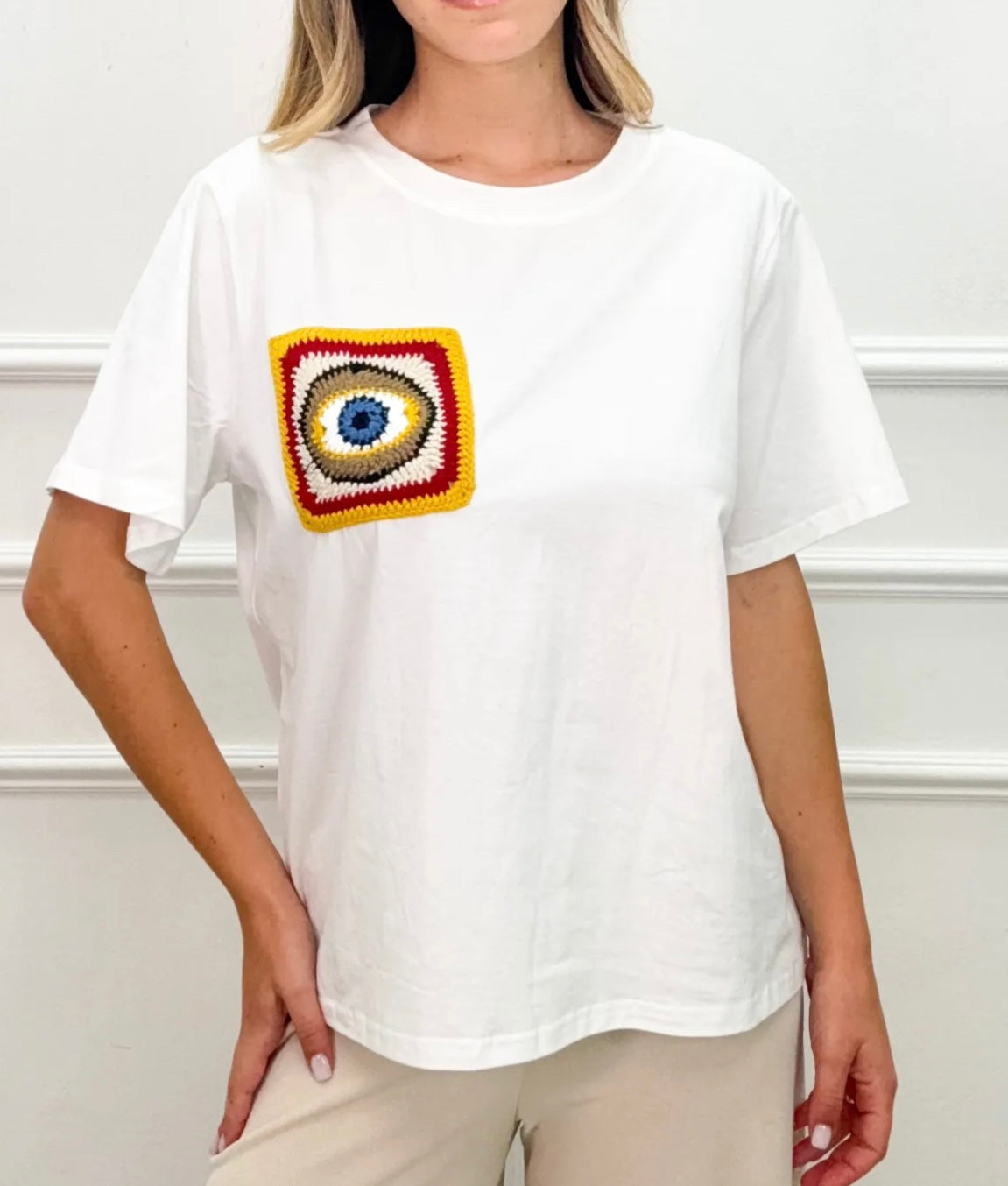 Italian Crochet Detail Blouse