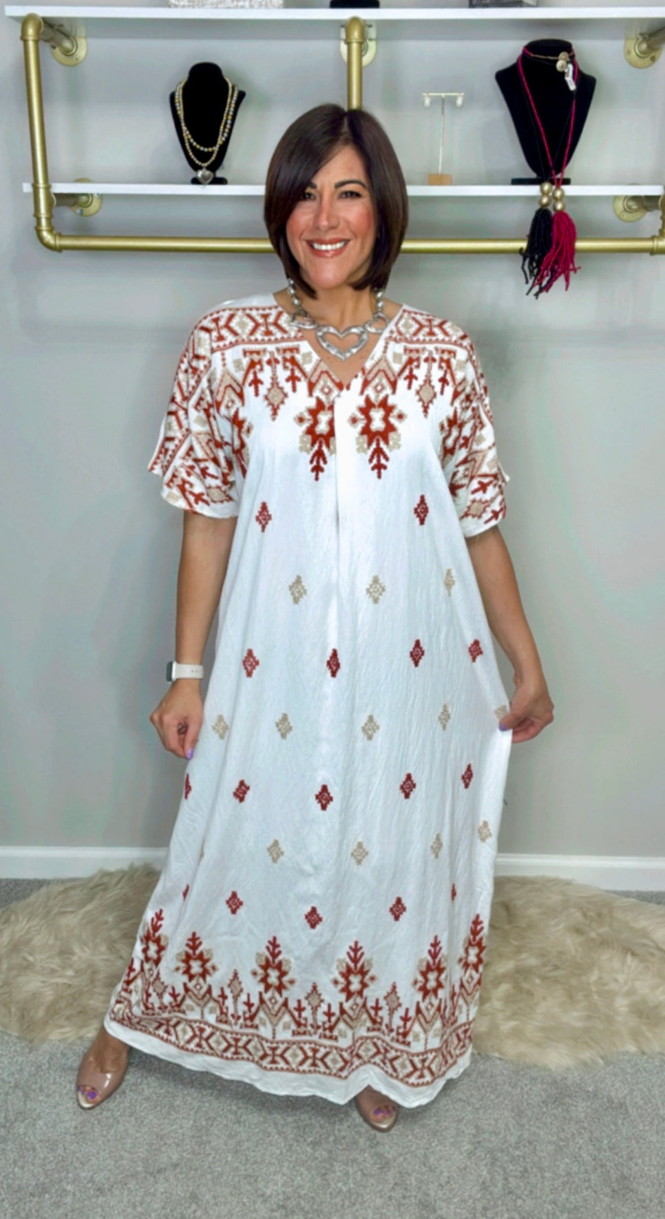 Italian Embroidery Maxi