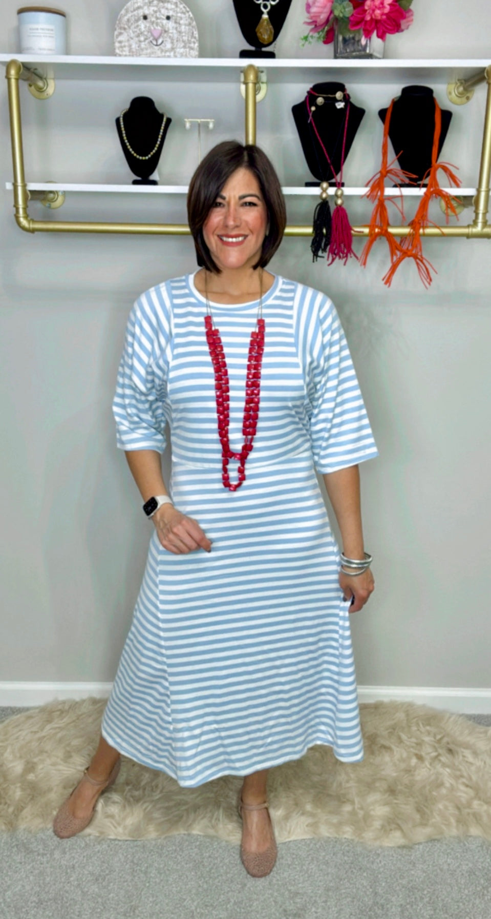 Italian Stripes Midi