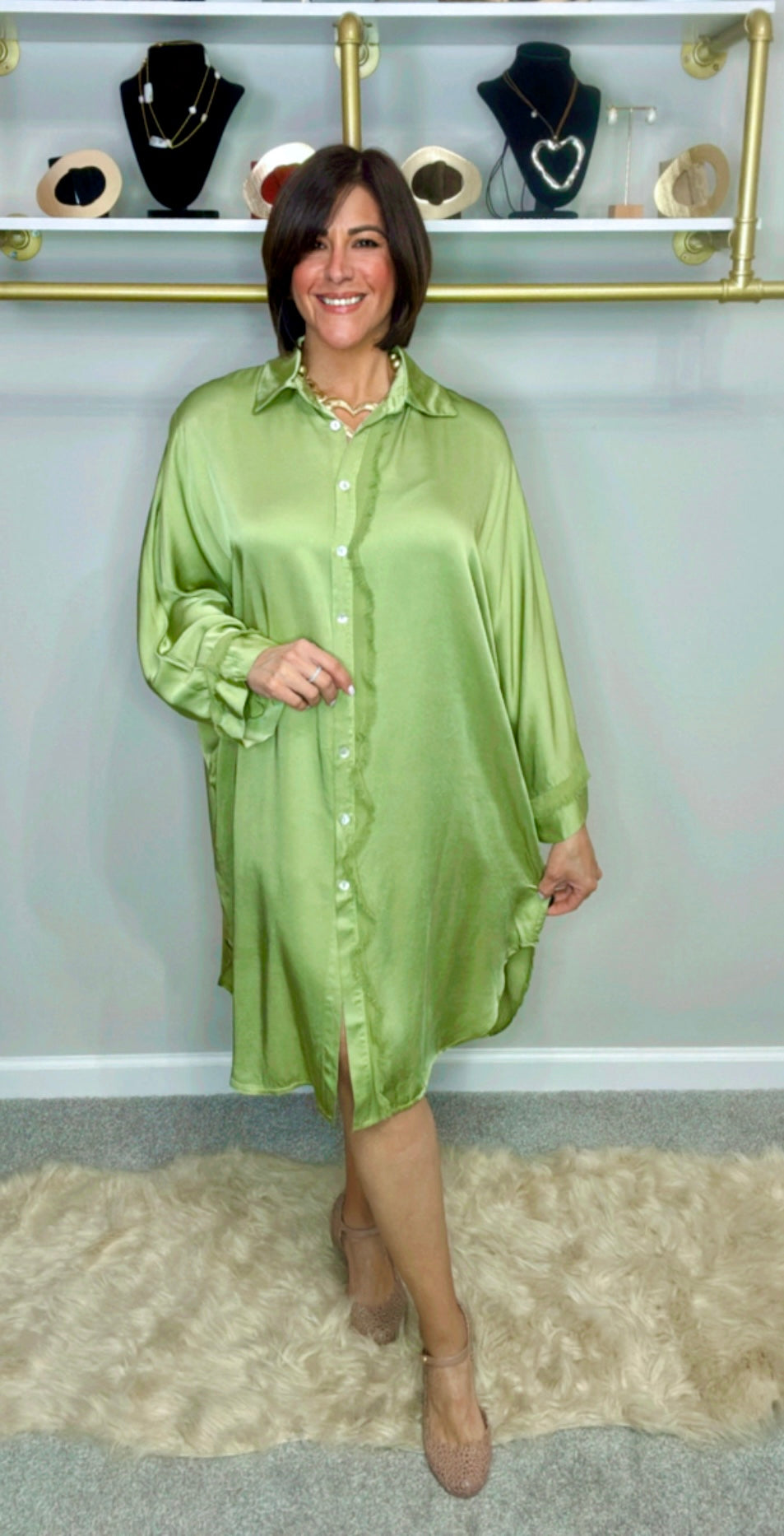 Italian Silk Dress Shirt Short
