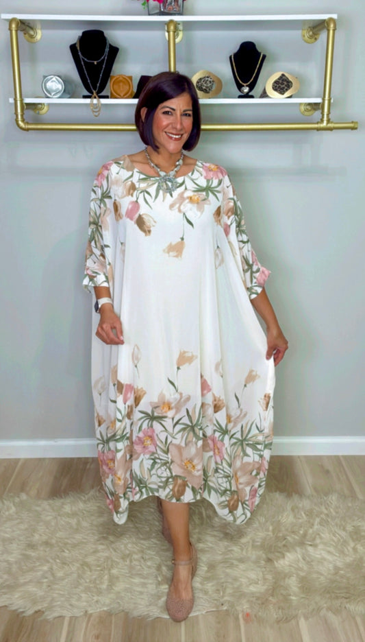 Italian Oversized Stamped Tunic