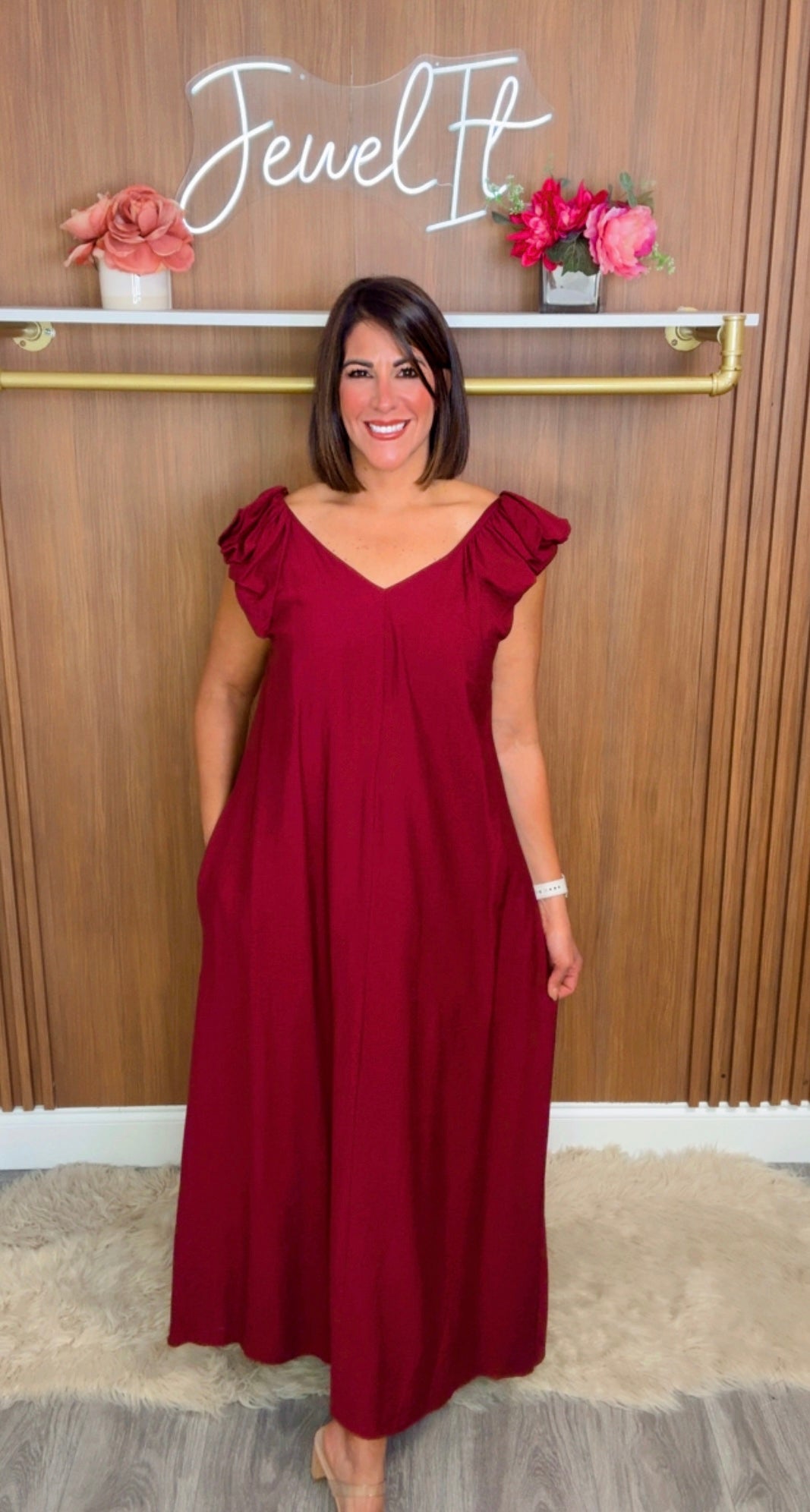Italian Globe Sleeves Maxi