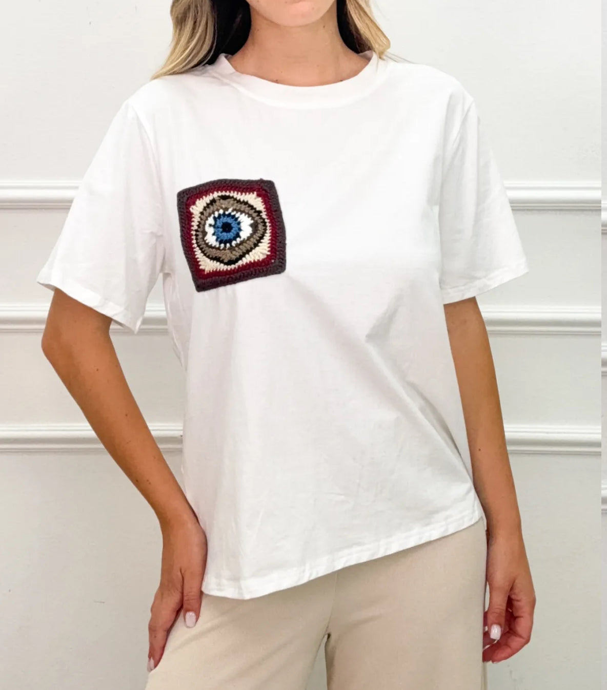 Italian Crochet Detail Blouse