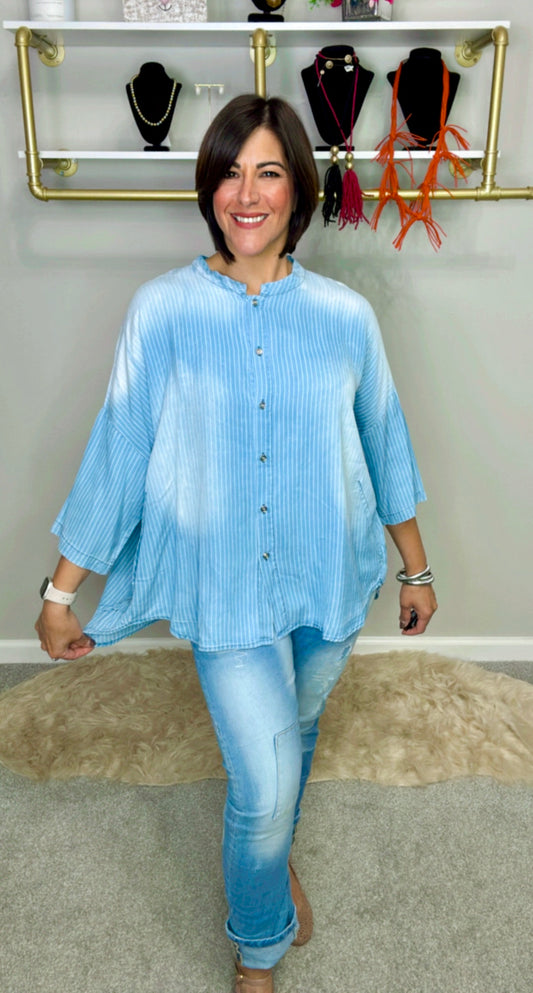 Italian Washed Jean Tunic