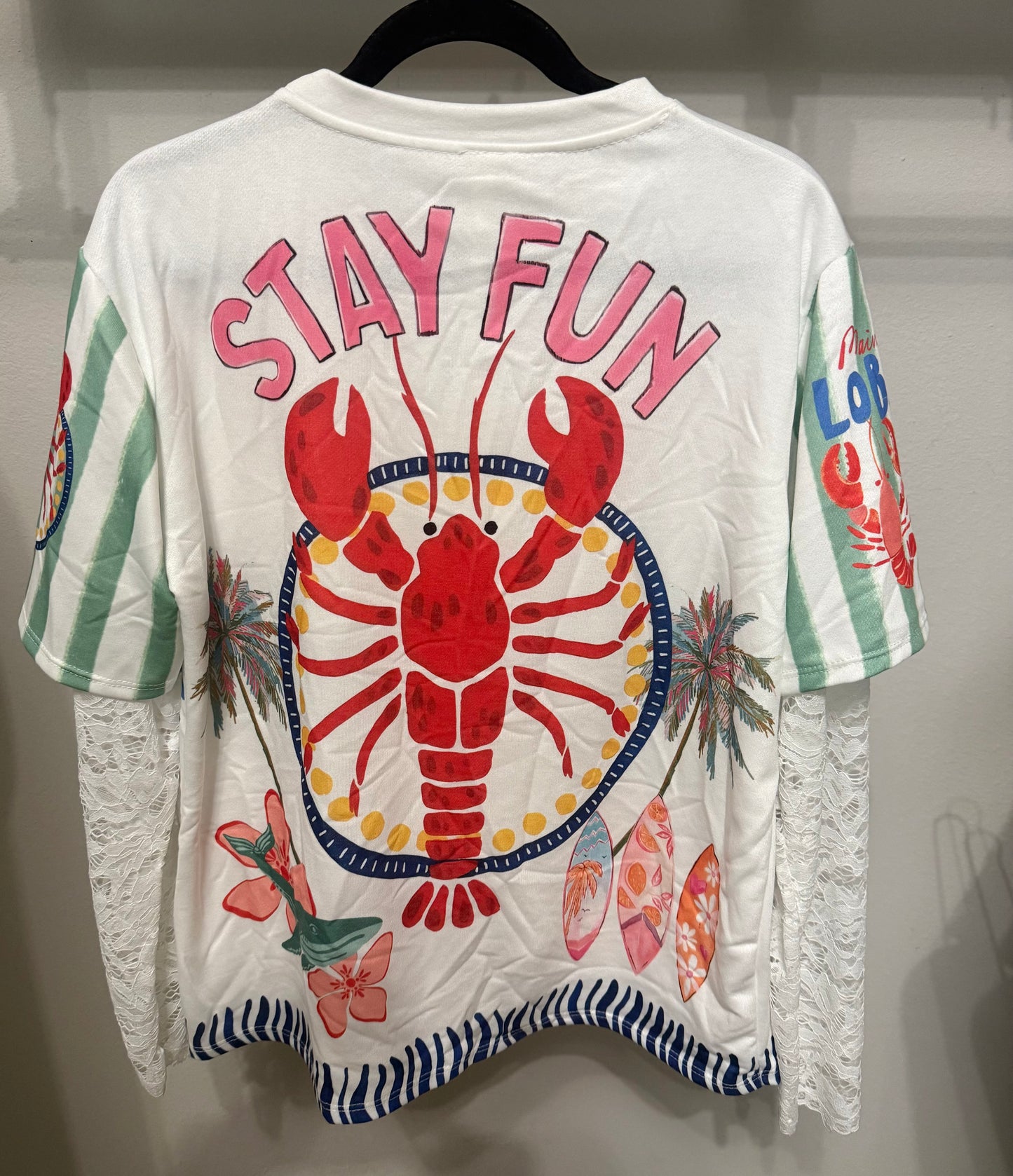 Italian Lace Sleeves Blouse