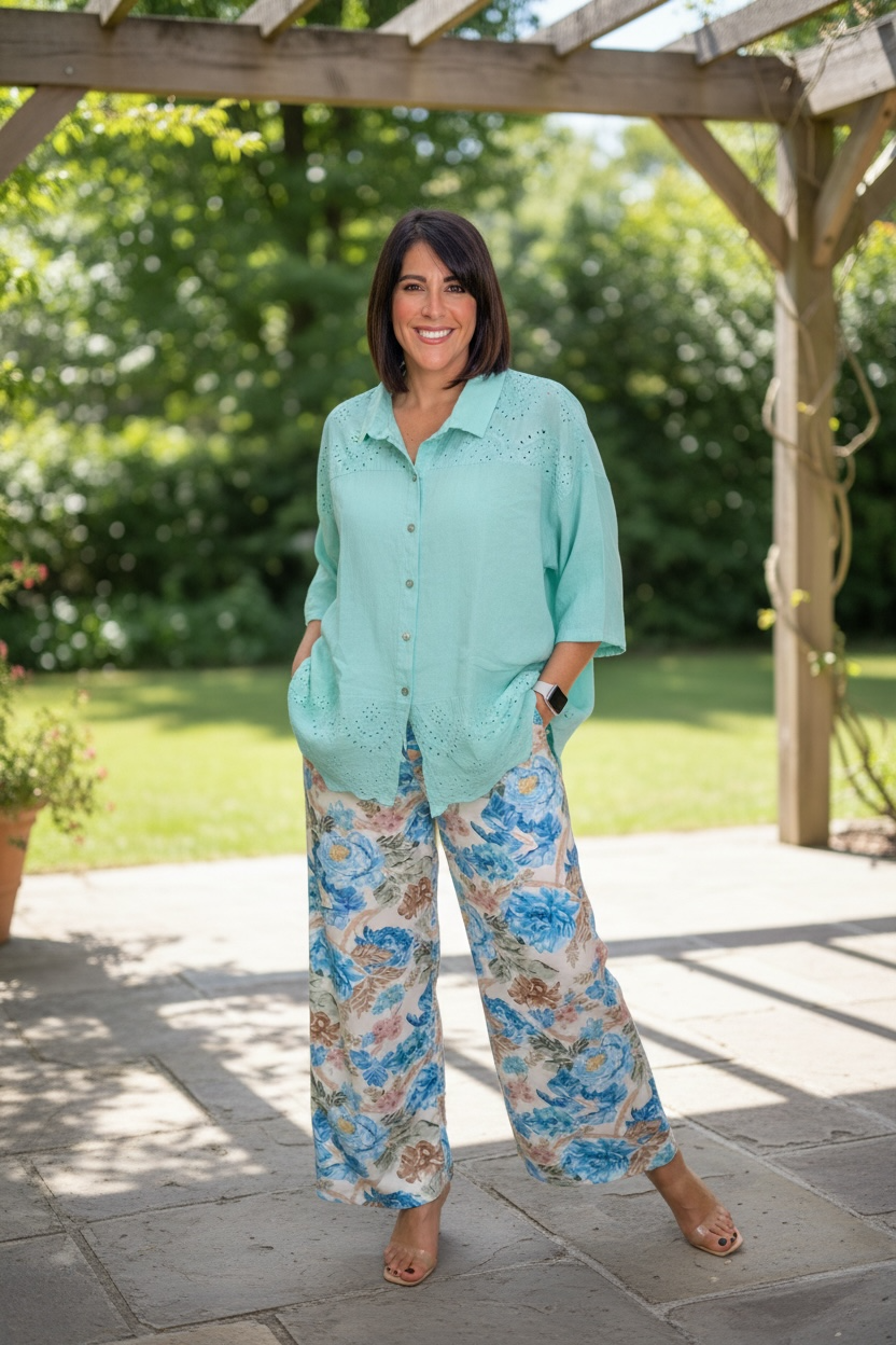 Italian Eyelet Blouse