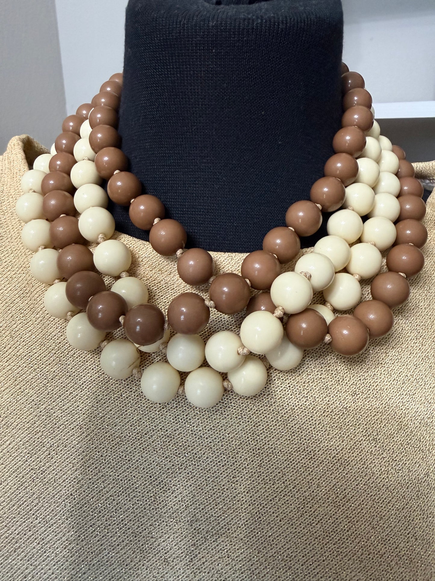 Two Tone Acrylic Necklace