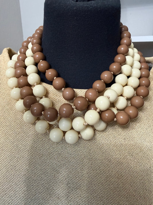 Two Tone Acrylic Necklace