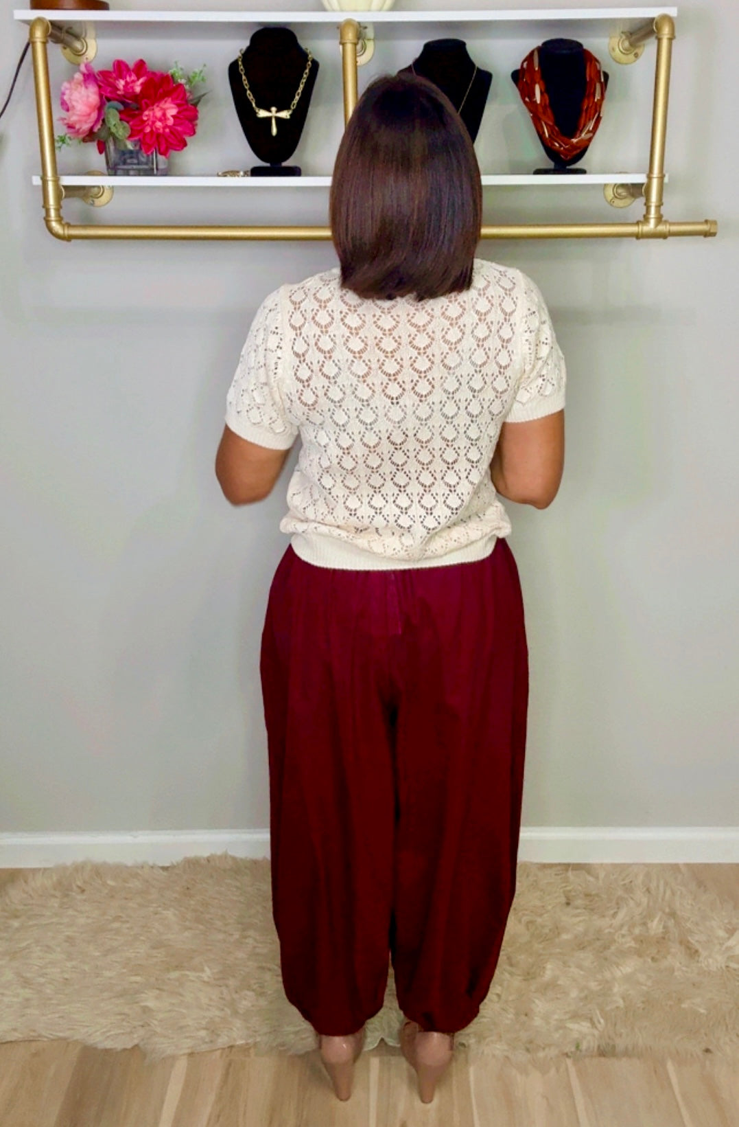 Italian Aladdin Linen Pants