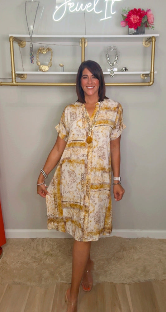 Italian Button Dress