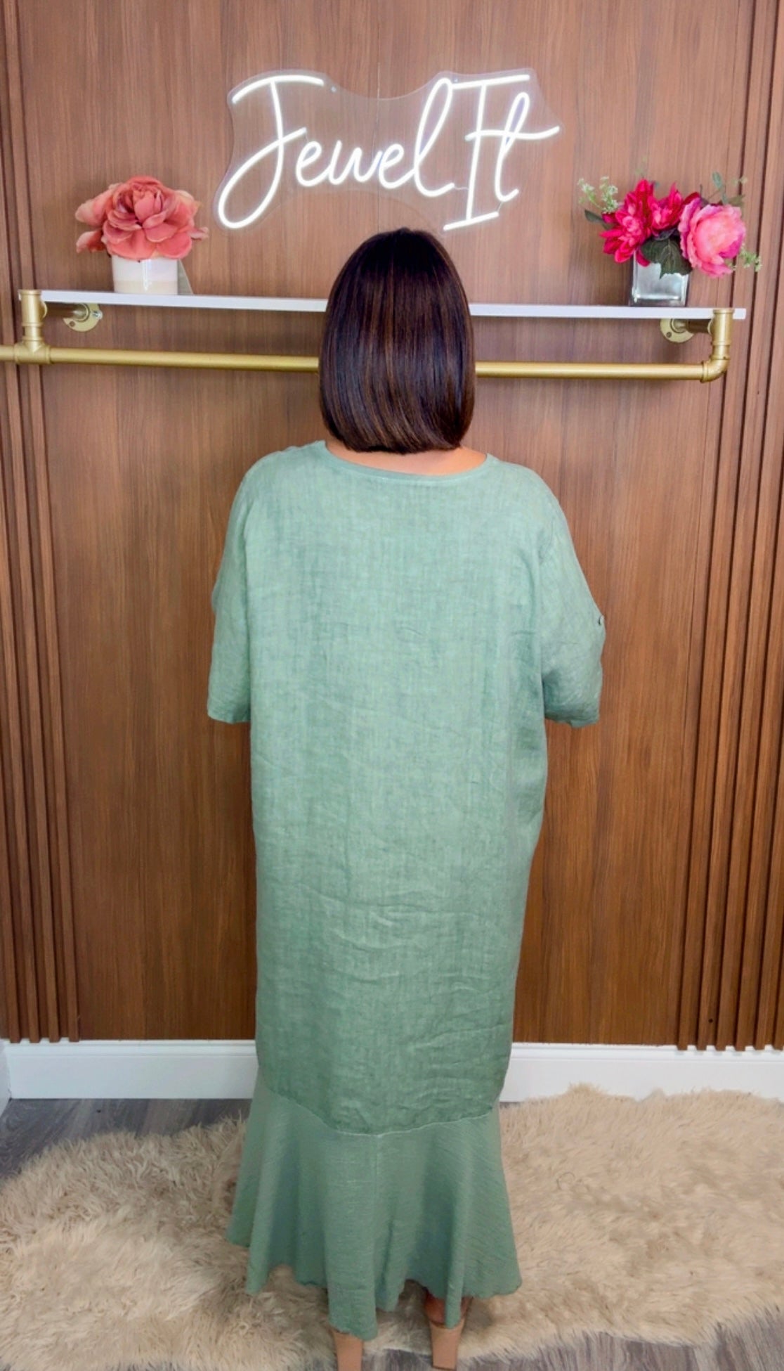 Italian Heart Ruffle Dress