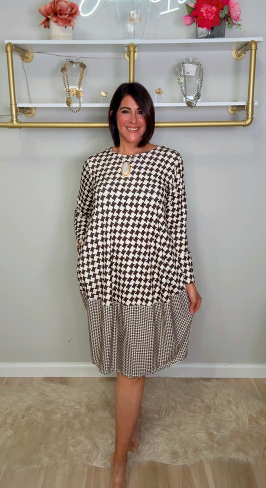 Italian Square Stamped Midi