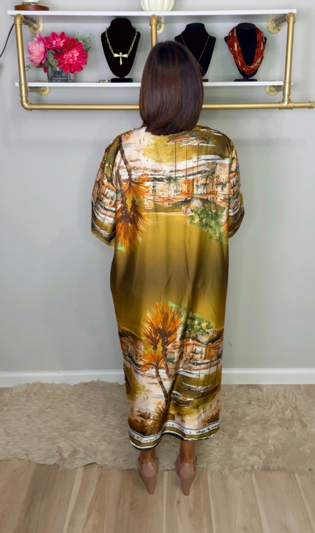 Italian City Stamped Bluson