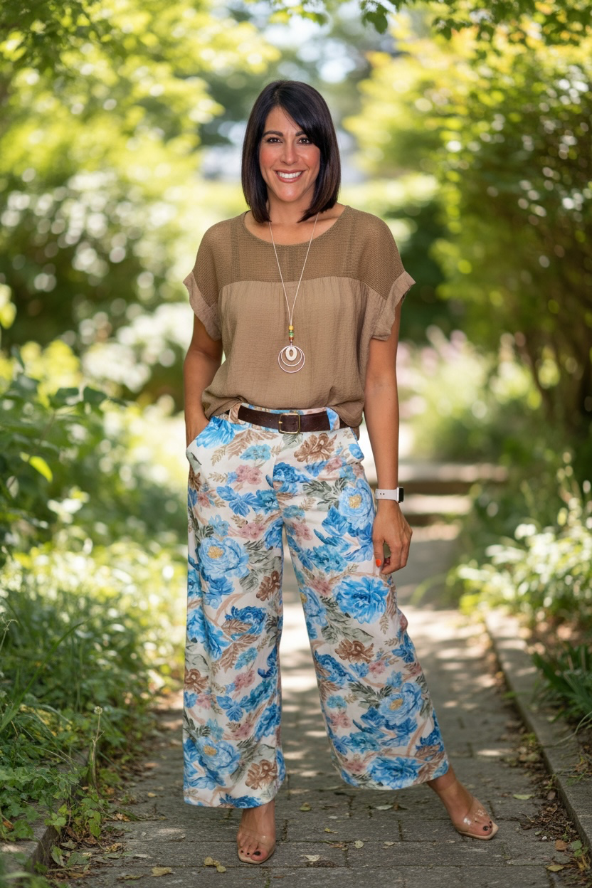 Italian Top Mesh Blouse