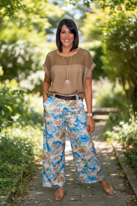 Italian Top Mesh Blouse