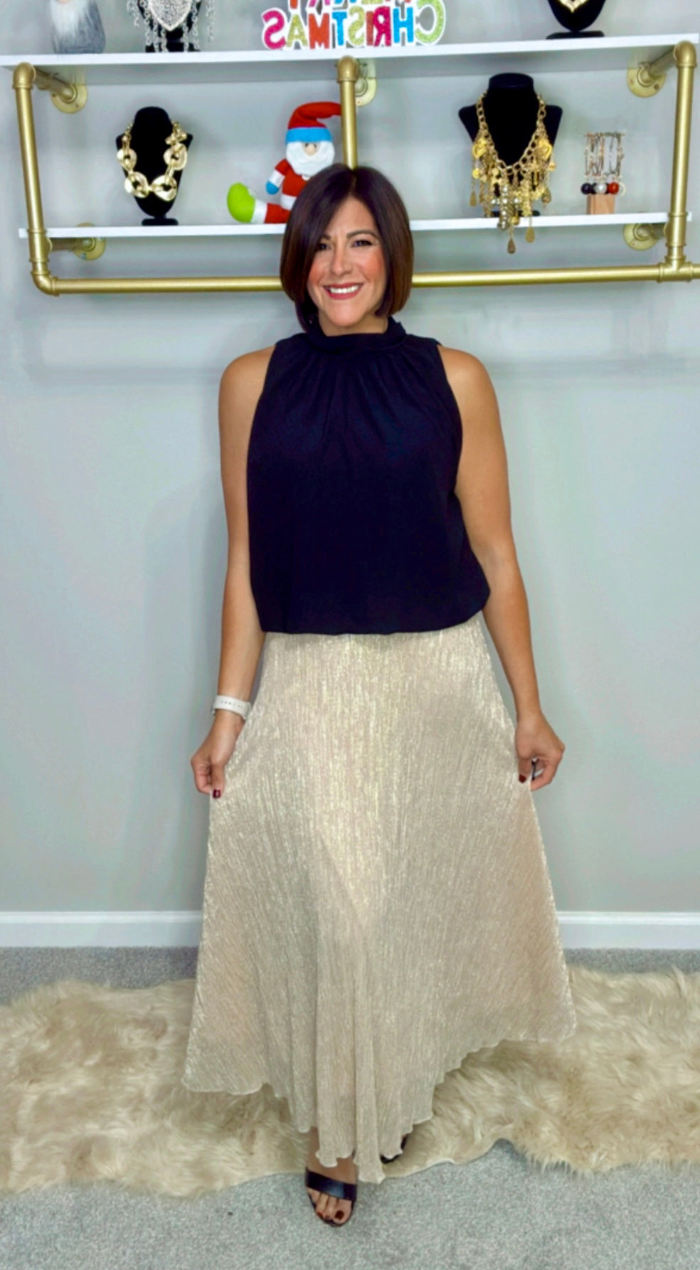 Italian Sheer Flowy Maxi Skirt