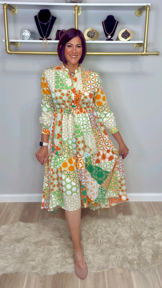 Italian Stamped High Low Maxi