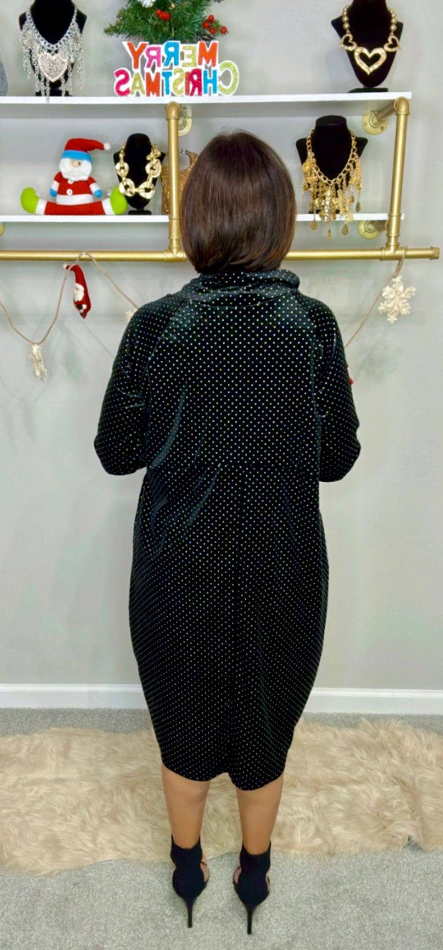 Italian Velvet Short Dress