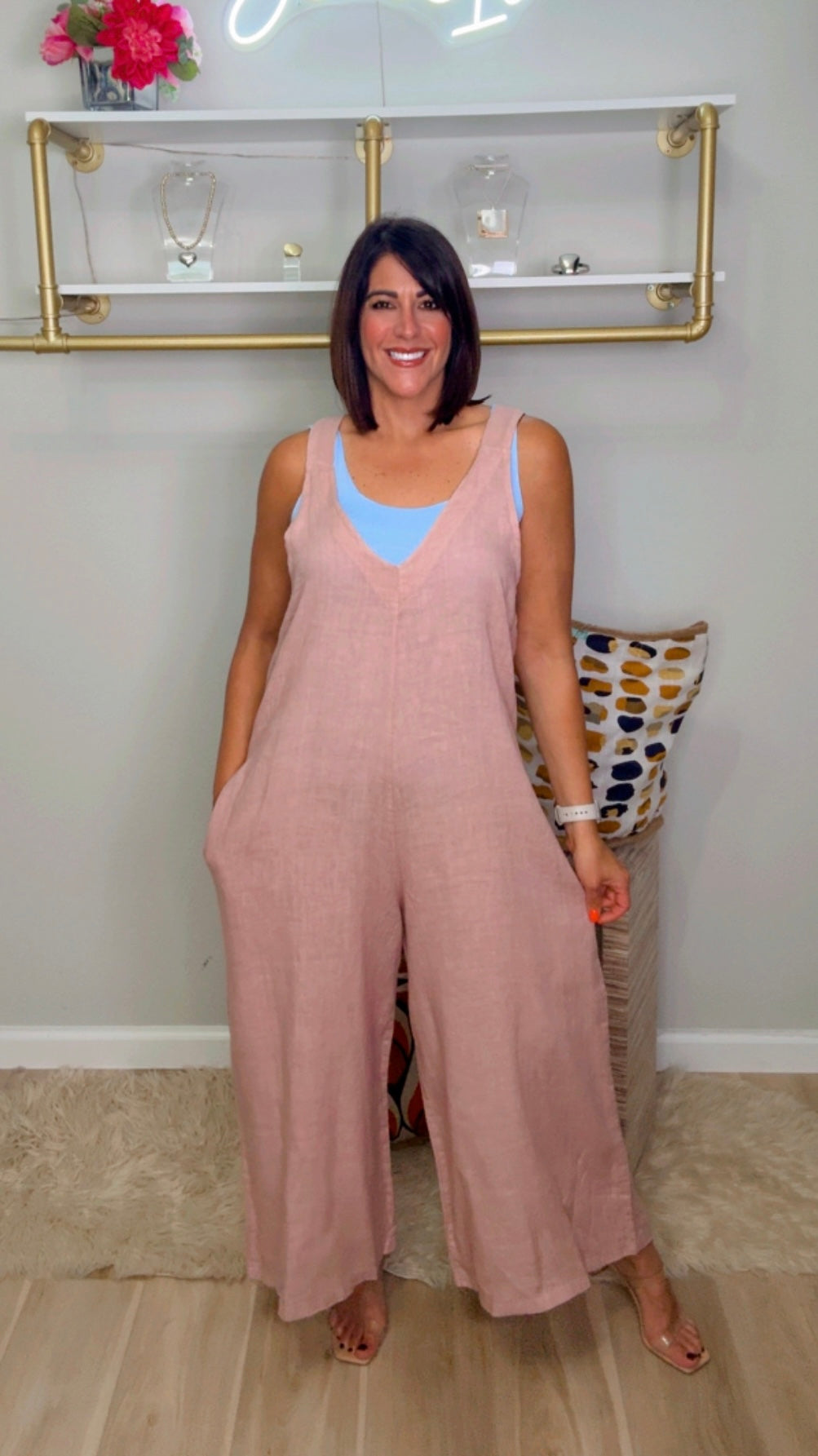 Italian Linen Jumpsuit