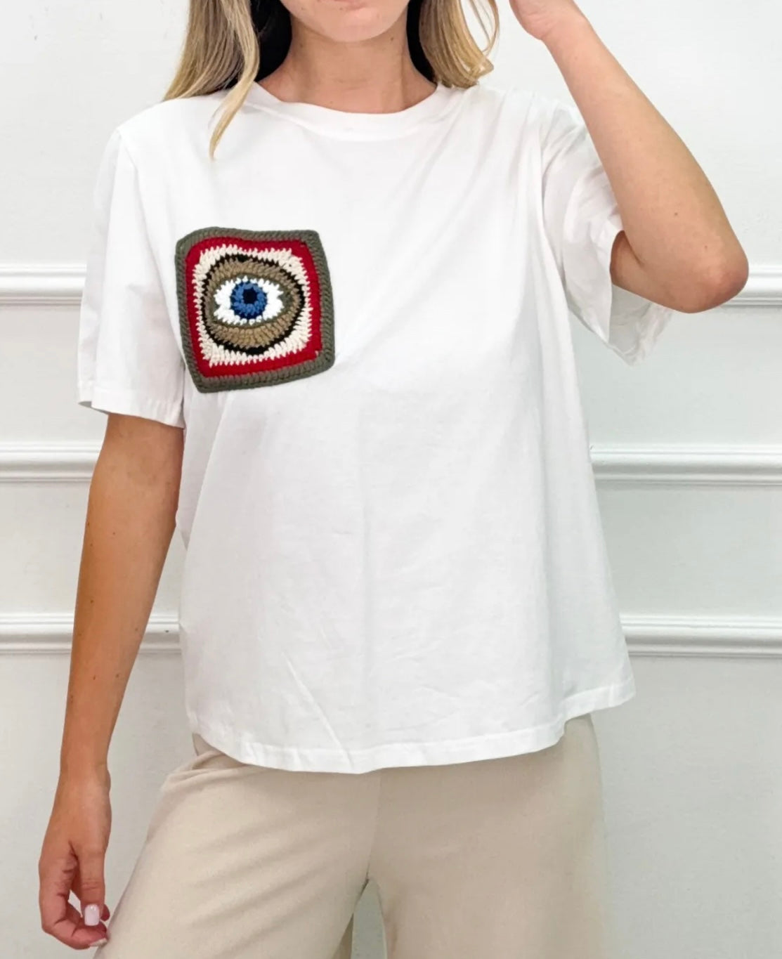 Italian Crochet Detail Blouse