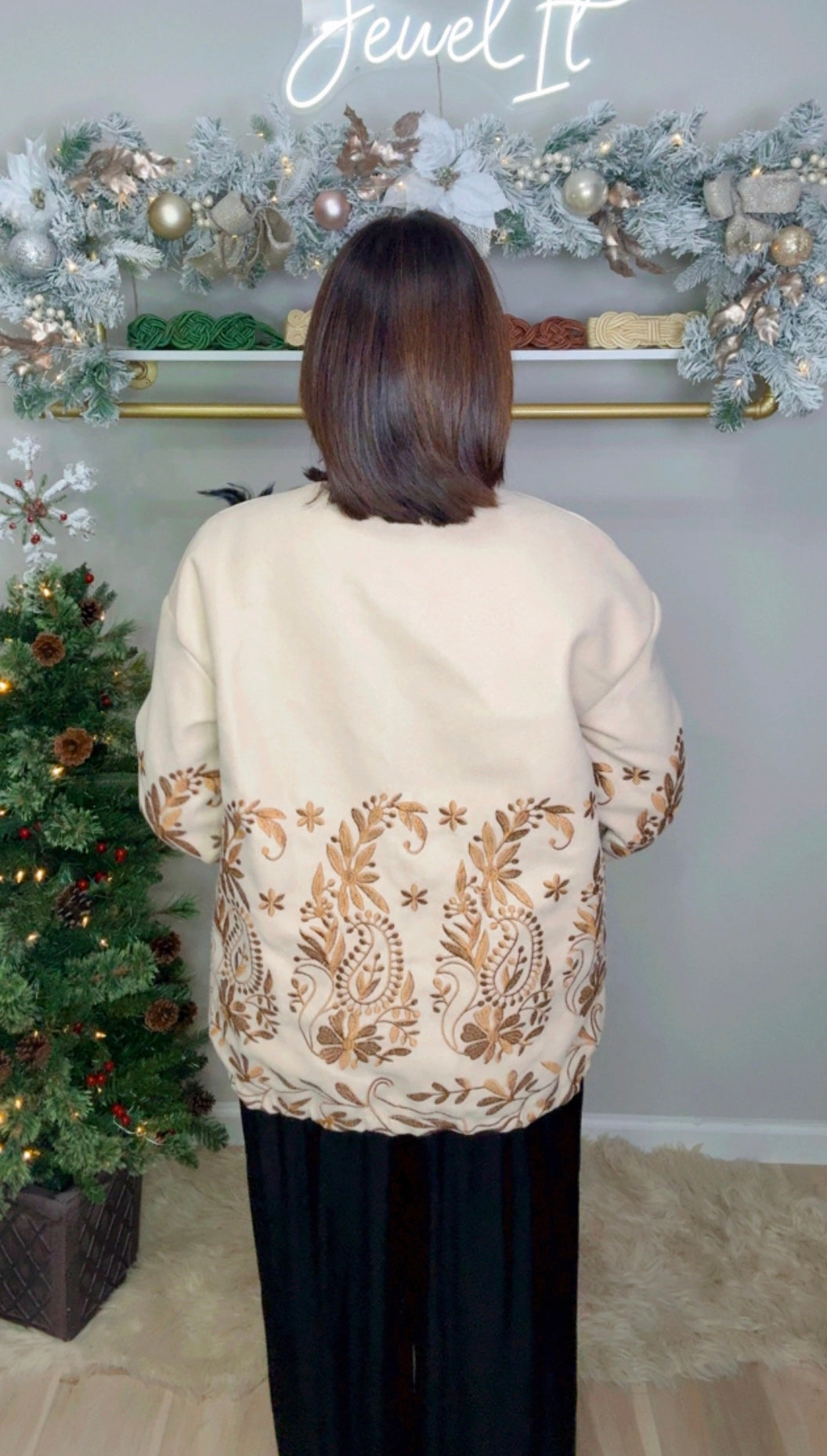 Italian Embroidered Cardigan