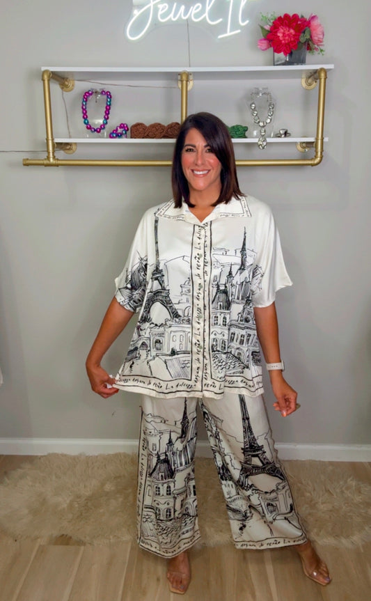 Italian Eiffel Pant Set