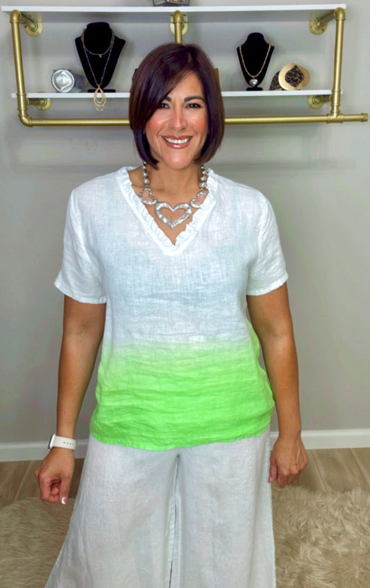 Italian Tie Dye Blouse