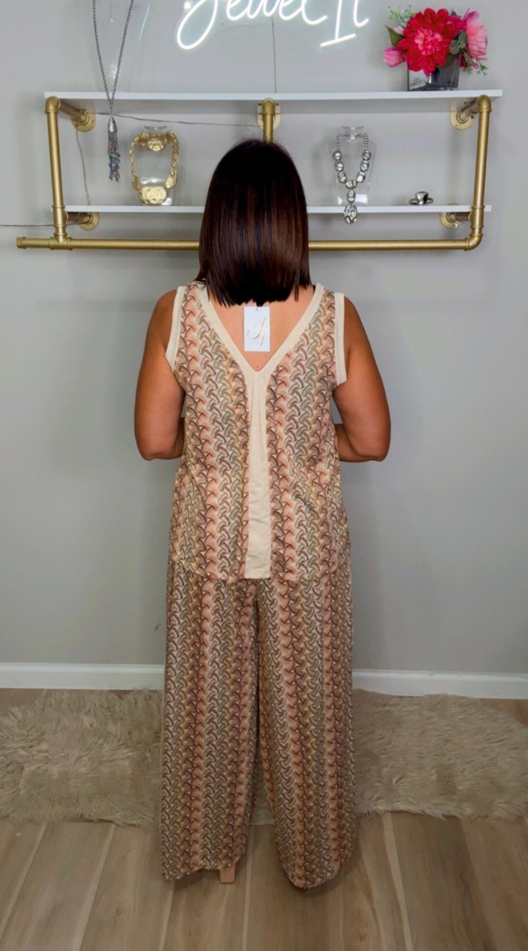 Italian Lurex Pant Set