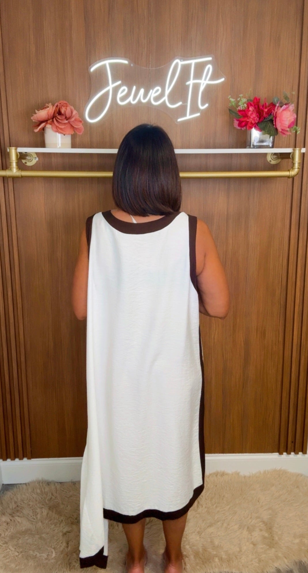 Italian Asymmetric Hem Dress